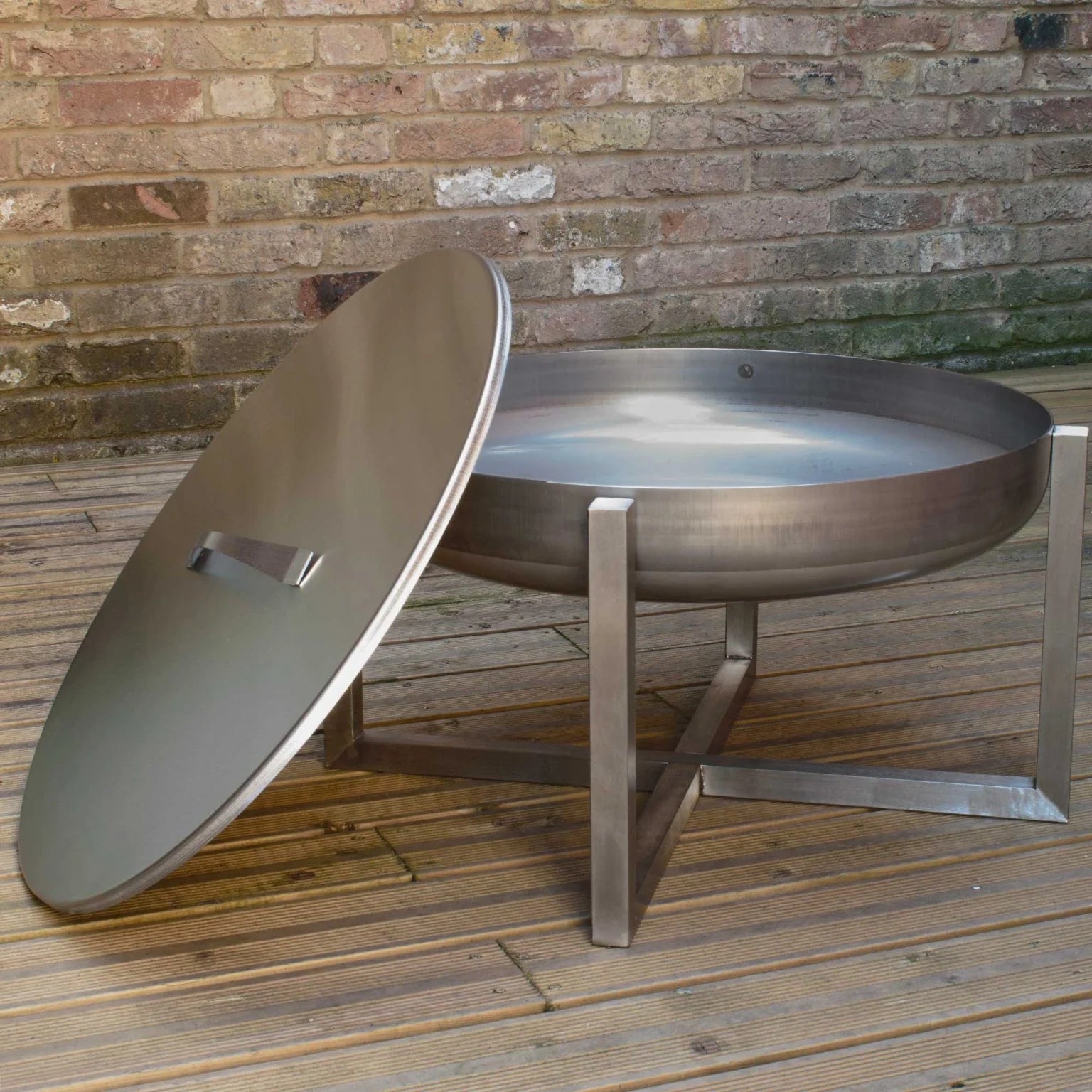 Alfred Riess Fire Pit Cover - Large Stainless