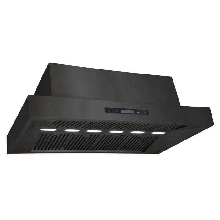 Excelsior 1480mm Wall Mounted BBQ Rangehood - Black Finish - Joe's BBQs