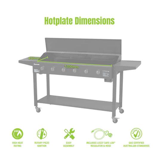 Gasmate Caterer 6 Burner Flat Top BBQ - Joe's BBQs