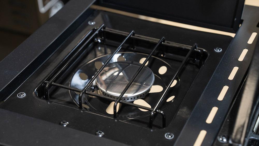 Gasmate Quasar 4 Burner Trolley BBQ with Solid Hood & Side Burner - Joe's BBQs