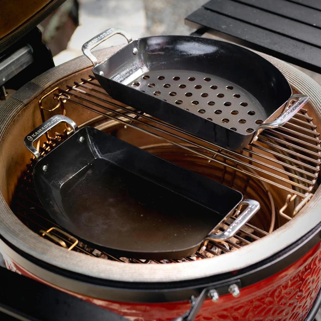 Kamado Joe Karbon Steel Half Moon Pan - Joe's BBQs
