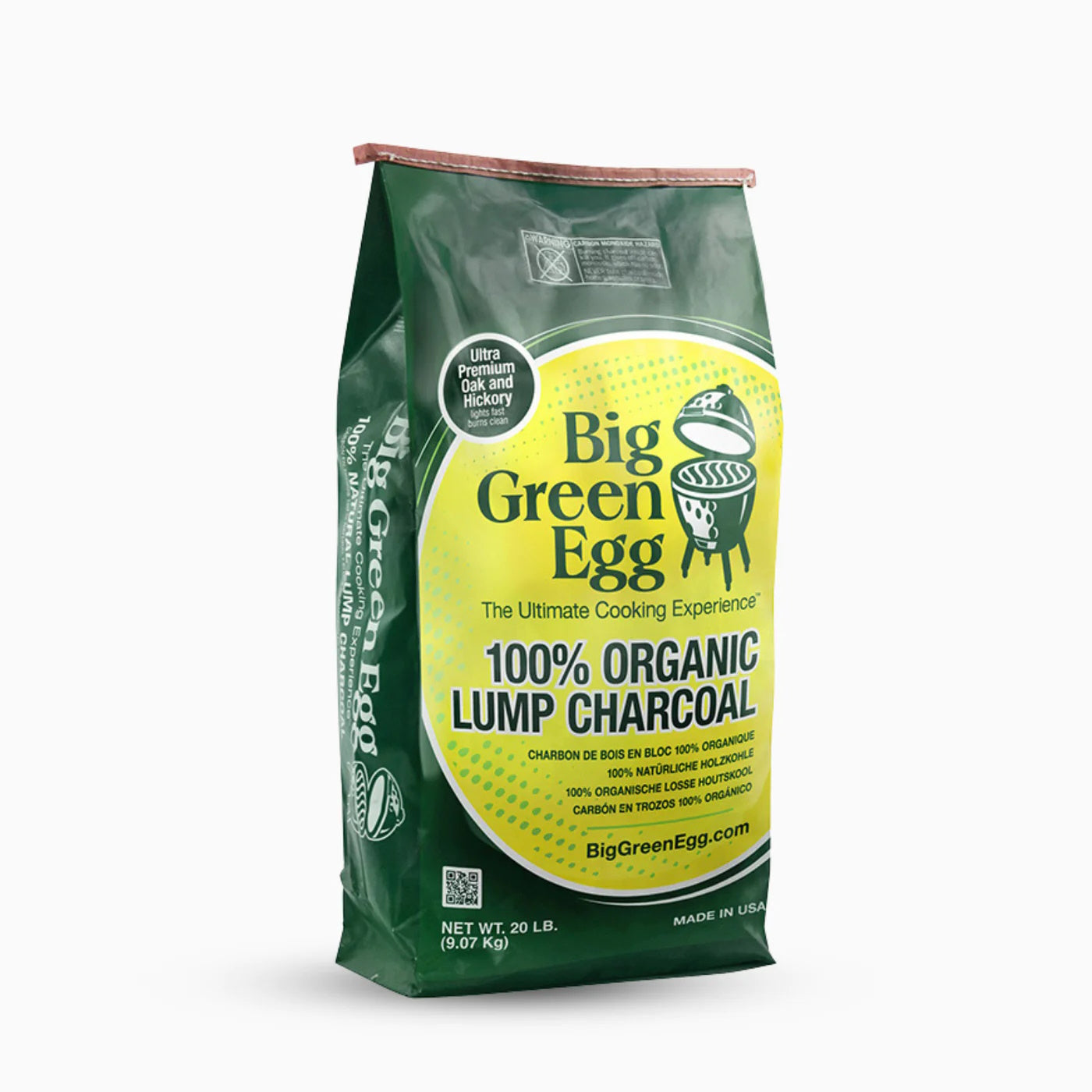 BGE 100% Natural Oak & Hickory Lump Charcoal - 8kg