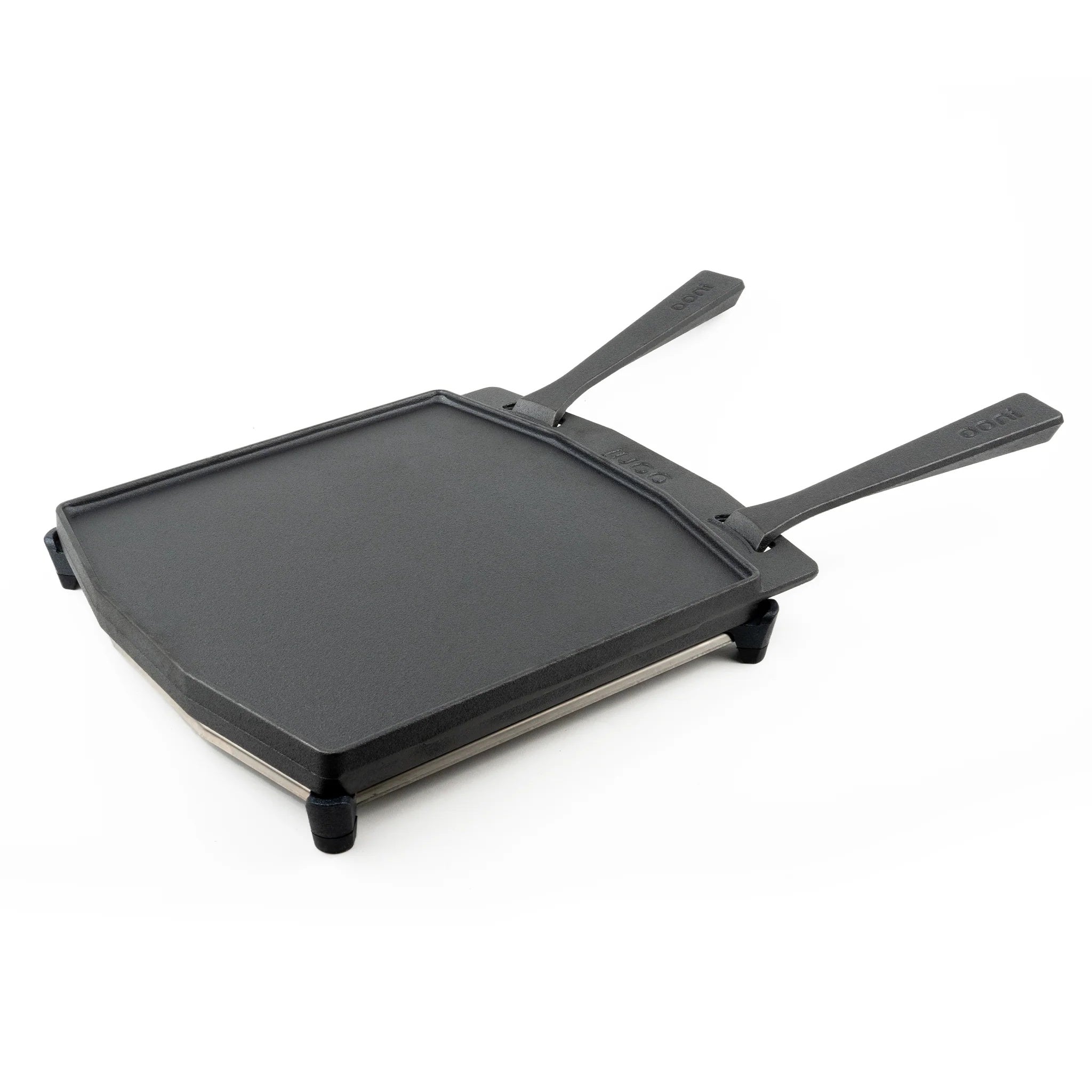 Ooni Dual-Sided Grizzler Plate with Stainless Steel Trivet