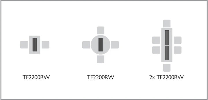 Heatstrip TF2200RW Electric Radiant Heater - White