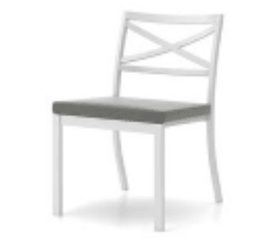 Shelta Bridgeport Armless Aluminium Dining Chair - Joe's BBQs