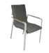 Shelta Diamond Sunbrella Padded Aluminium Dining Chair with Teak Armrests - Joe's BBQs