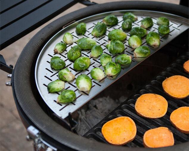 Kamado Joe Half Moon Stainless Steel Cooking Grate (for Fish & Veggies) - Joe's BBQs