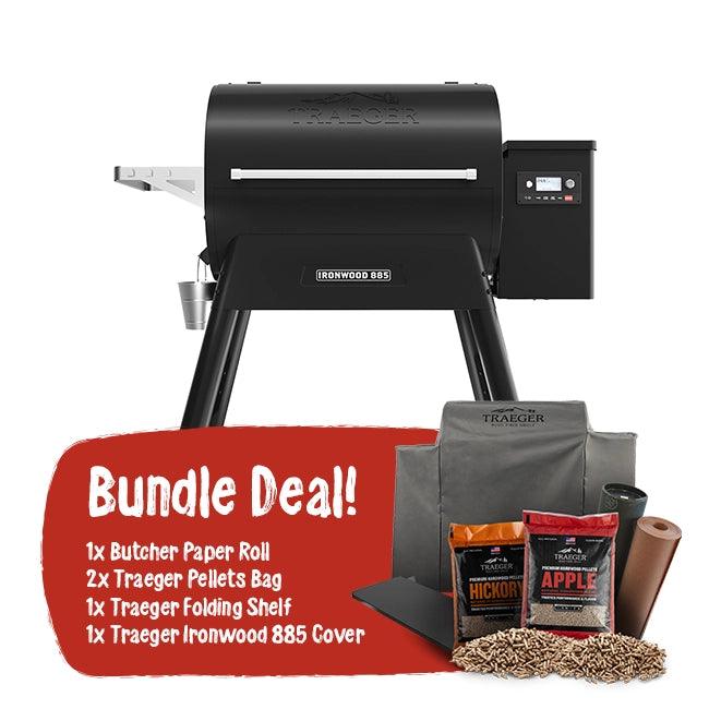 Traeger Ironwood 885 Pellet Grill - Master of the Grill Bundle Deal - Joe's BBQs
