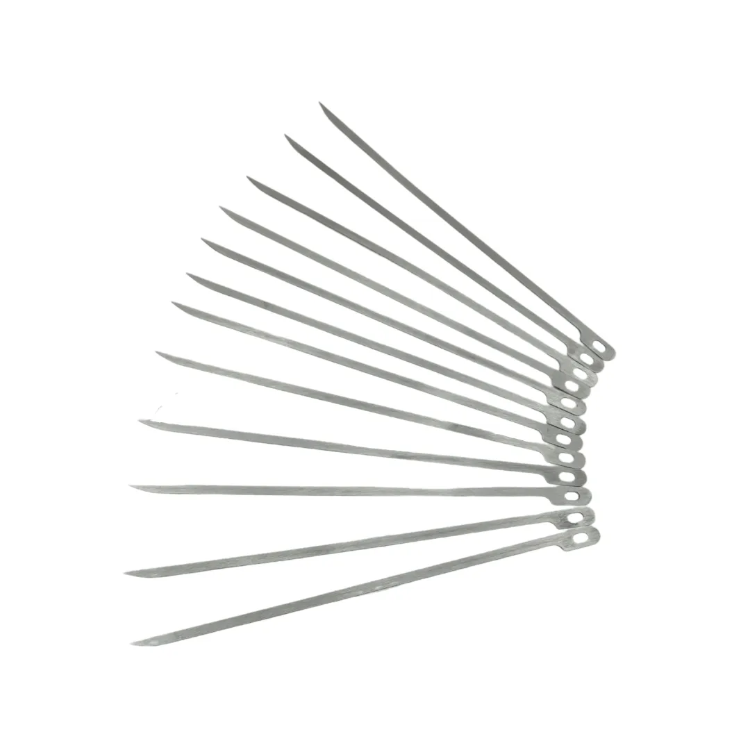 Tucker Stainless Steel 300mm Flat Skewers (12 Pack)