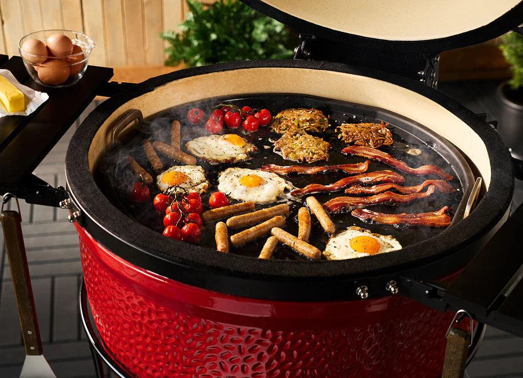 Kamado Joe Half Moon Cast Iron Reversible Griddle - Joe's BBQs