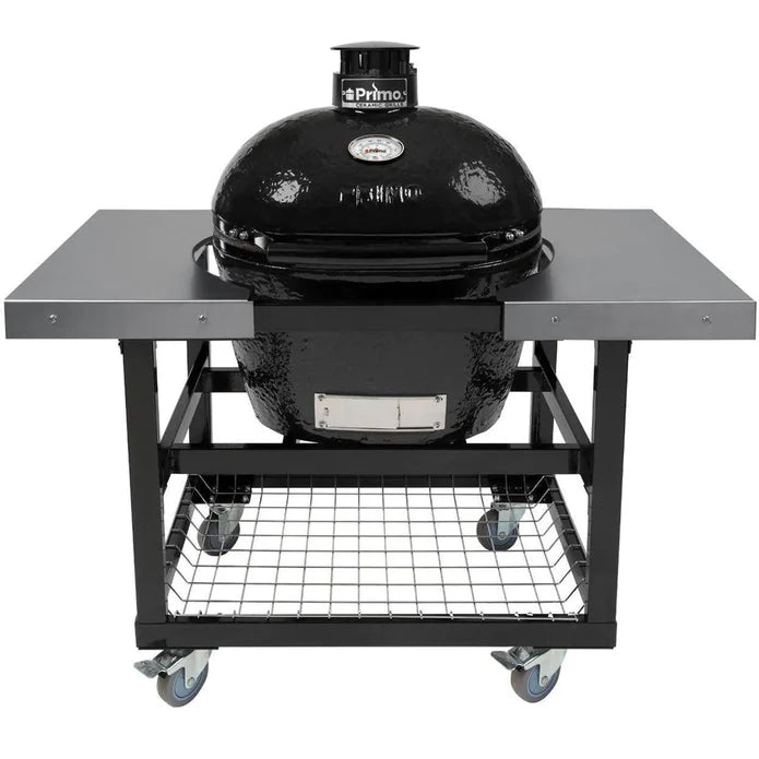 Primo Oval XX-Large Charcoal Grill Built In Bundle