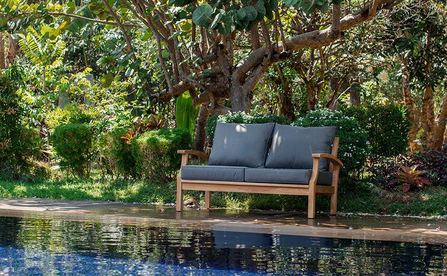 East India Lombok Two Seater Sofa with Cushions - Joe's BBQs