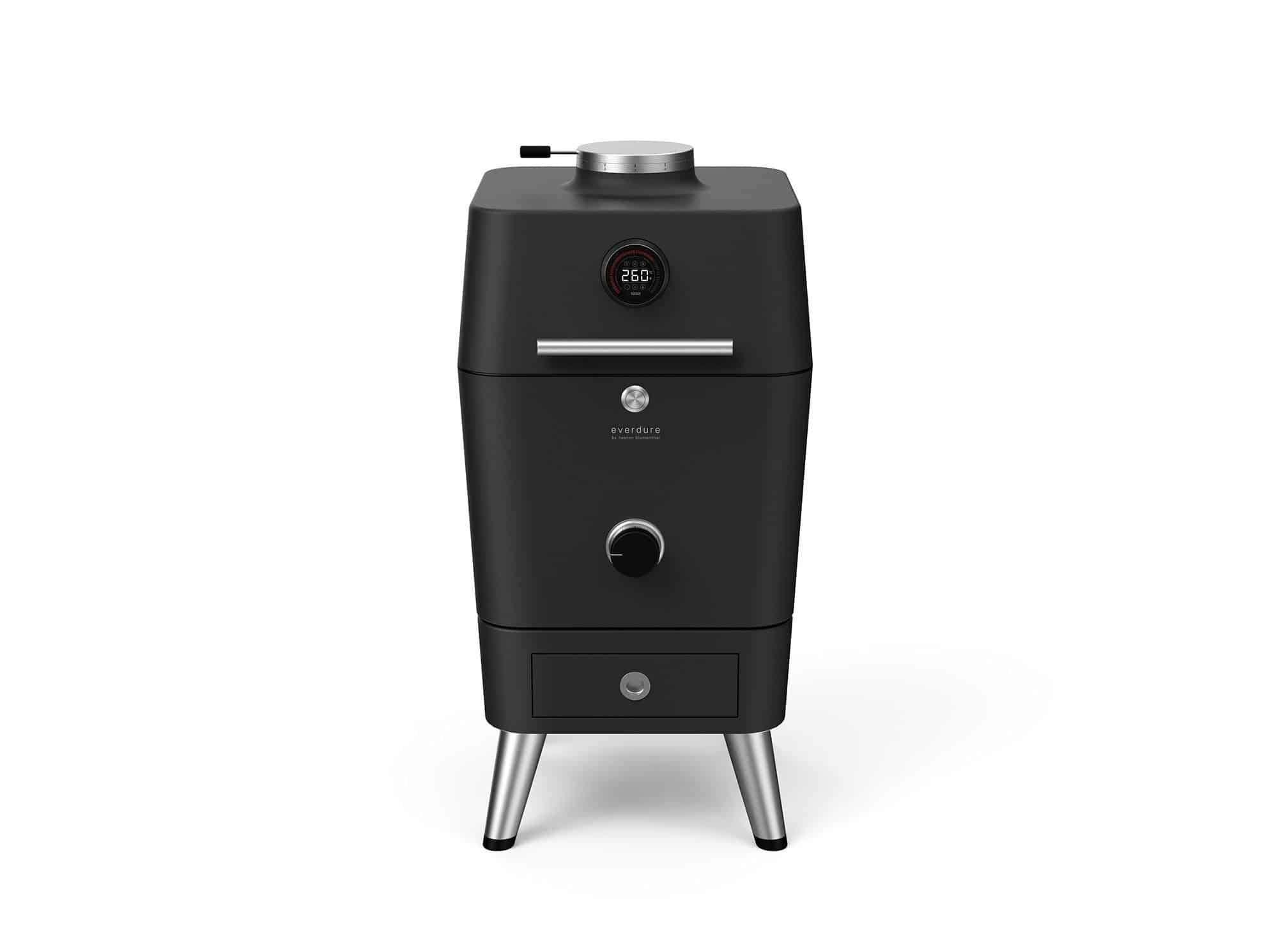 Everdure by Heston Blumenthal 4K Electric Ignition Charcoal BBQ Oven (Graphite), Everdure BBQs, Everdure