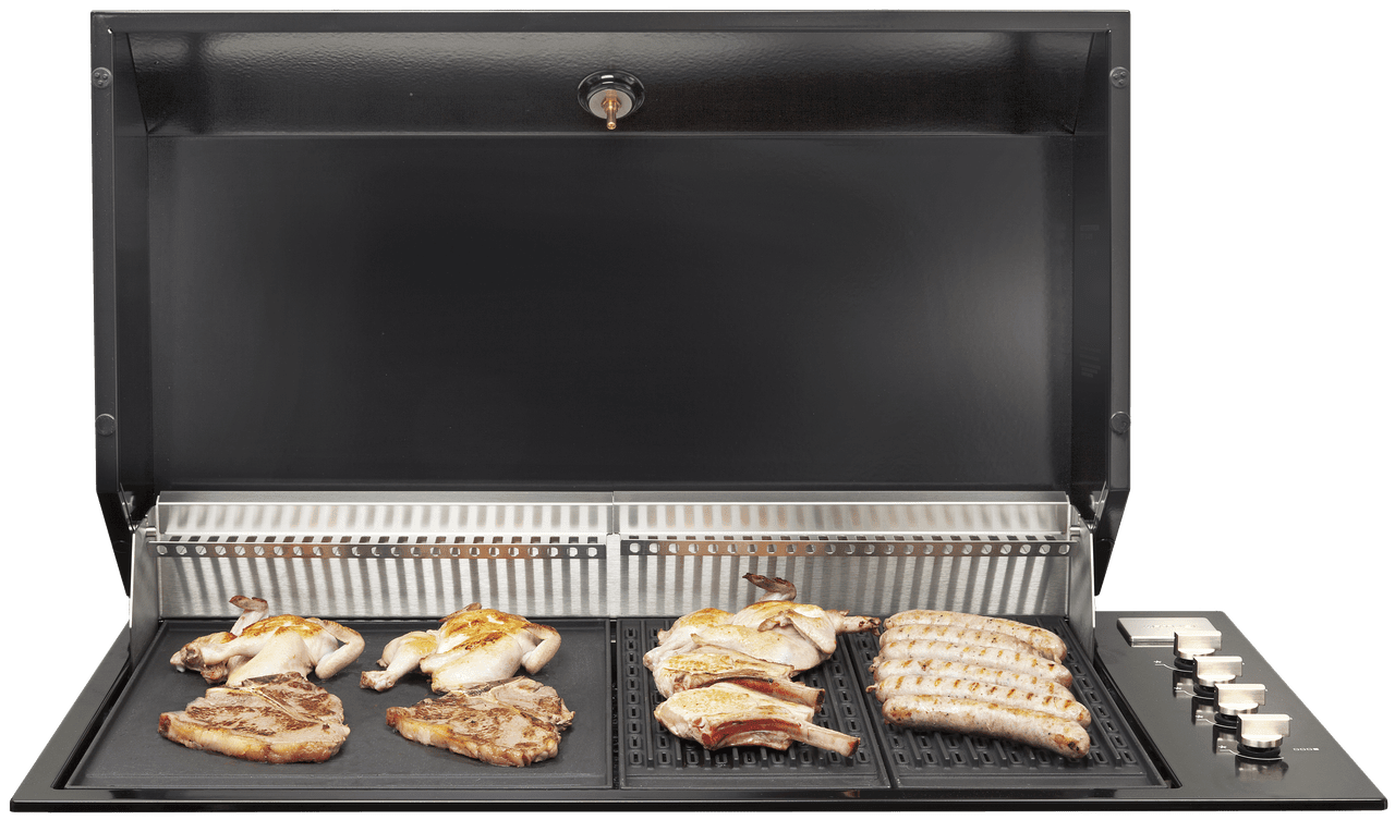 Artusi Jet Black Built In BBQ with Black Roasting Hood - Joe's BBQs