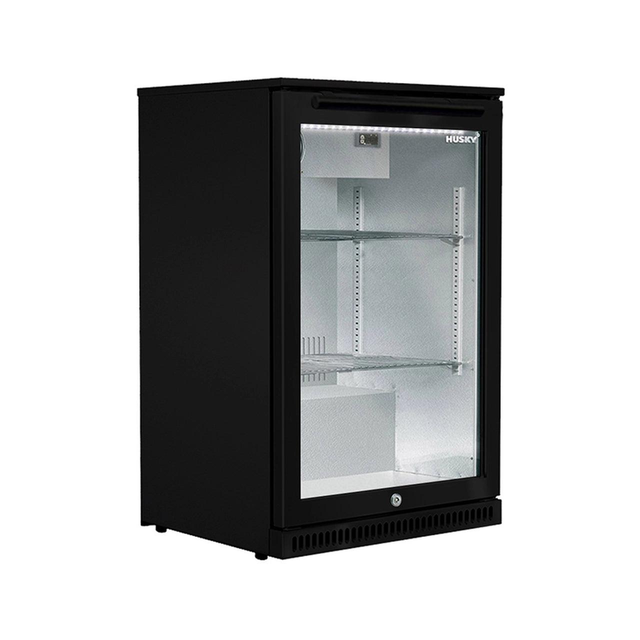 Husky Alfresco Single Back Bar Fridge - 113 Lt BLACK - Joe's BBQs