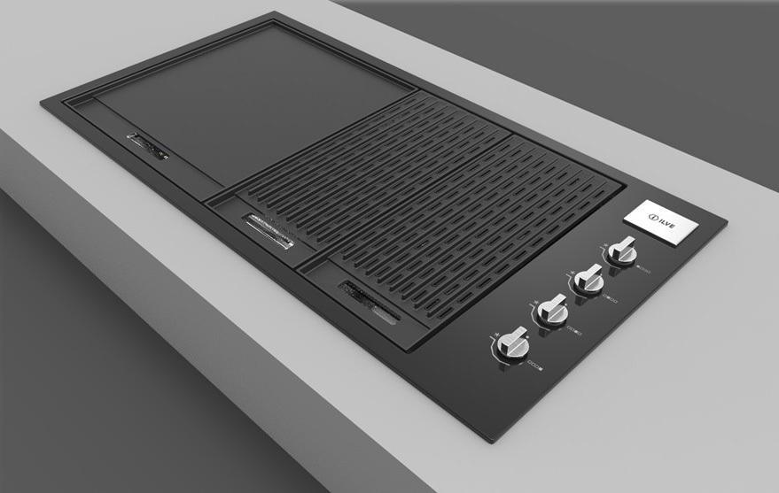 Artusi Jet Black Built In BBQ with Black Roasting Hood - Joe's BBQs