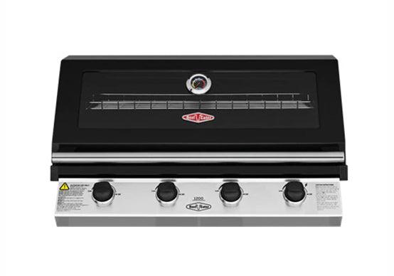 Beefeater 1200 Series Black 4 Burner Built-in BBQ - BBG1240BB - Joe's BBQs