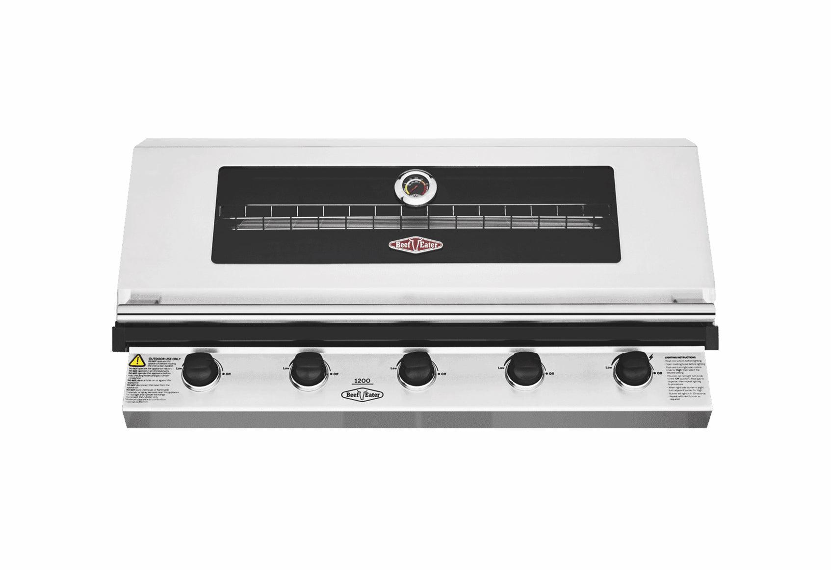 Beefeater 1200 Series Stainless Steel 5 Burner Built In BBQ - BBG1250SB - Joe's BBQs