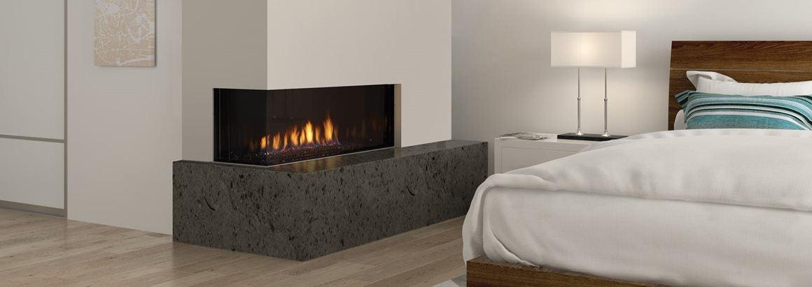 Regency 40" City Series: Chicago Corner 40LE Gas Fire Place 001 - Joe's BBQs