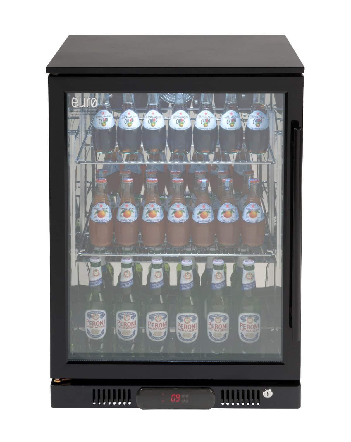 Euro Black Single Door Beverage Cooler - Joe's BBQs