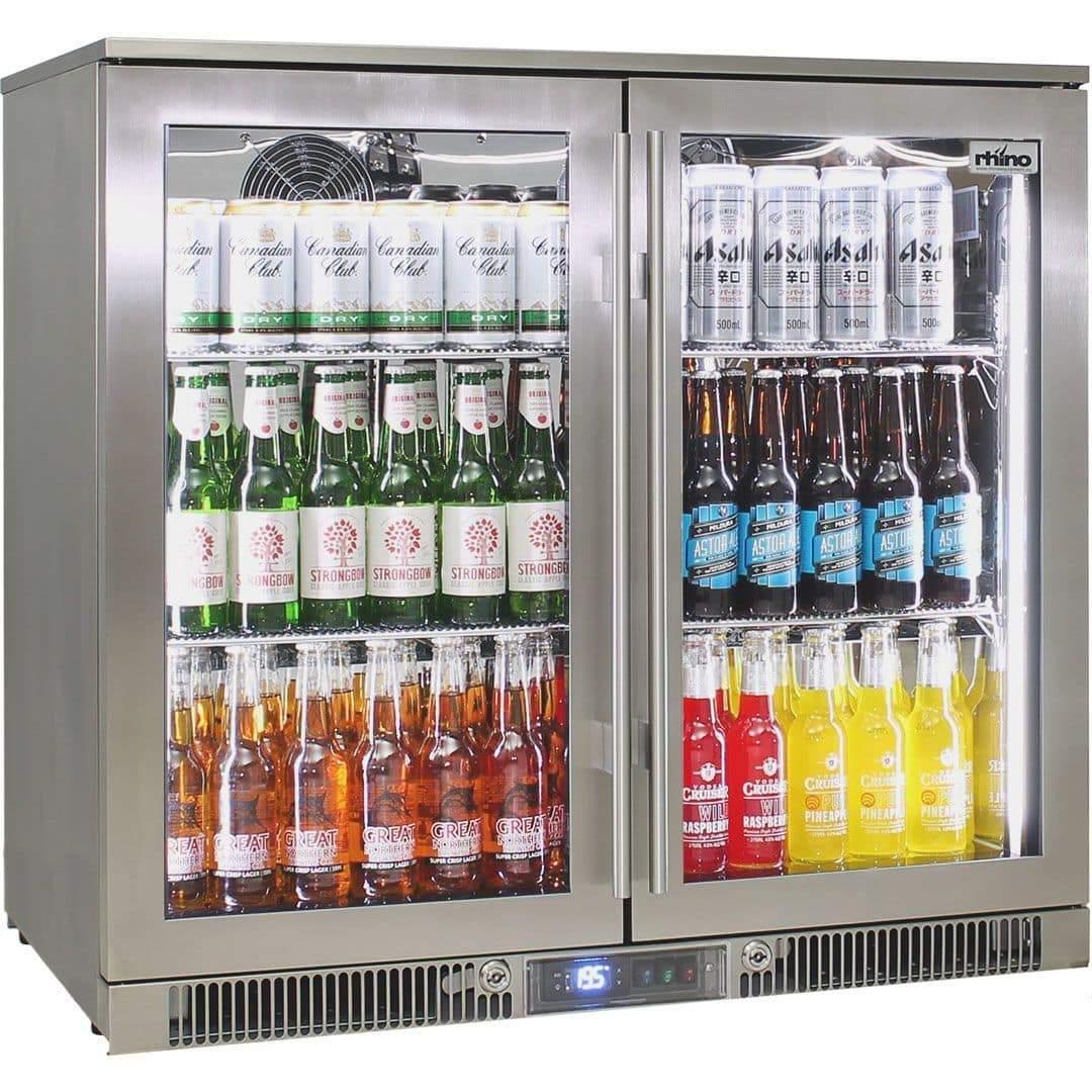 Rhino Outdoor ENVY 2 Door 316 SS Bar Fridge, , Rhino