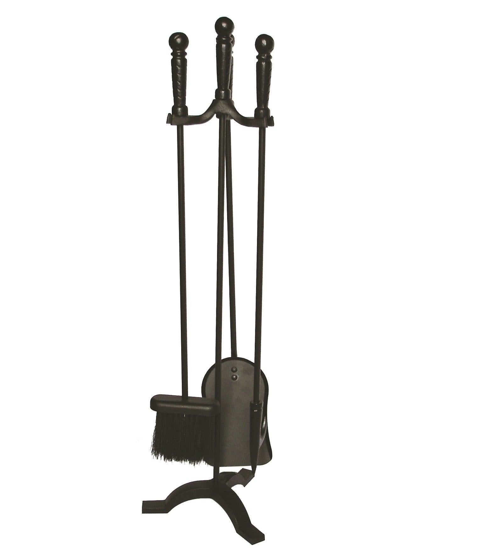 FireUp Fire Tools - Economy Range Tall Black 3 Piece Set, Heater Accessories, S&D Berg