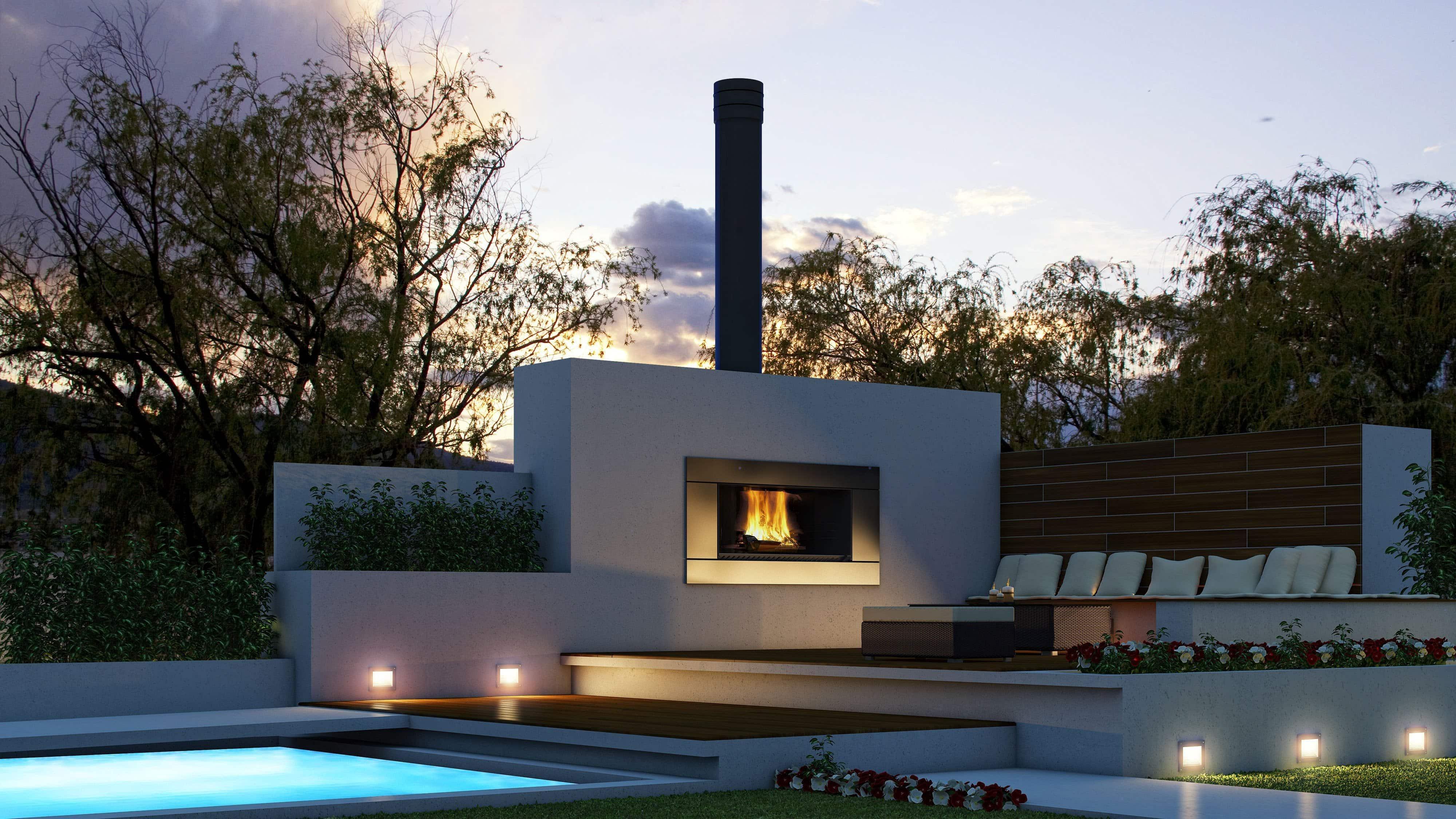 Escea EW5000 Outdoor Wood Fire - Tucker Barbecues