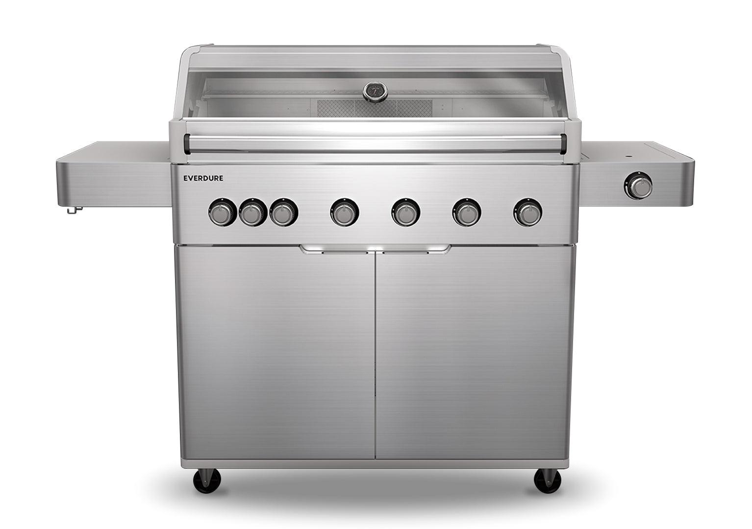 Everdure Hayman Stainless Steel 6 Burner BBQ on Trolley - Joe's BBQs