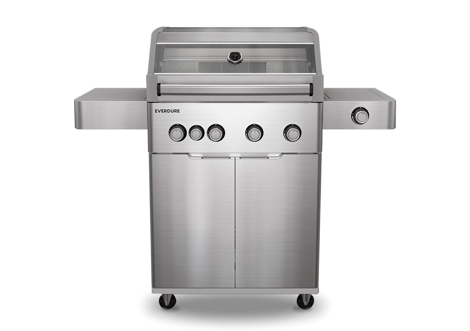 Everdure Hayman Stainless Steel 4 Burner BBQ on Trolley - Joe's BBQs