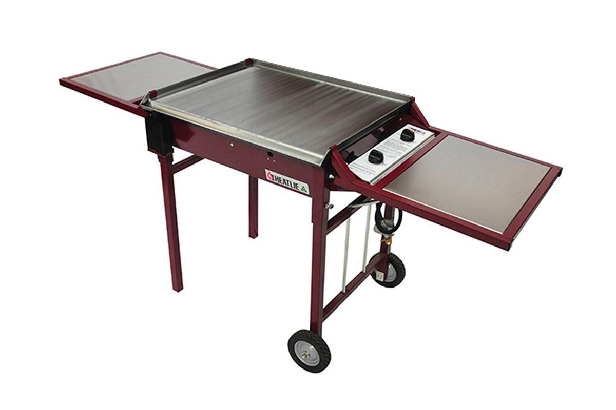 Heatlie 700 Claret Powder Coated Mobile BBQ - Joe's BBQs