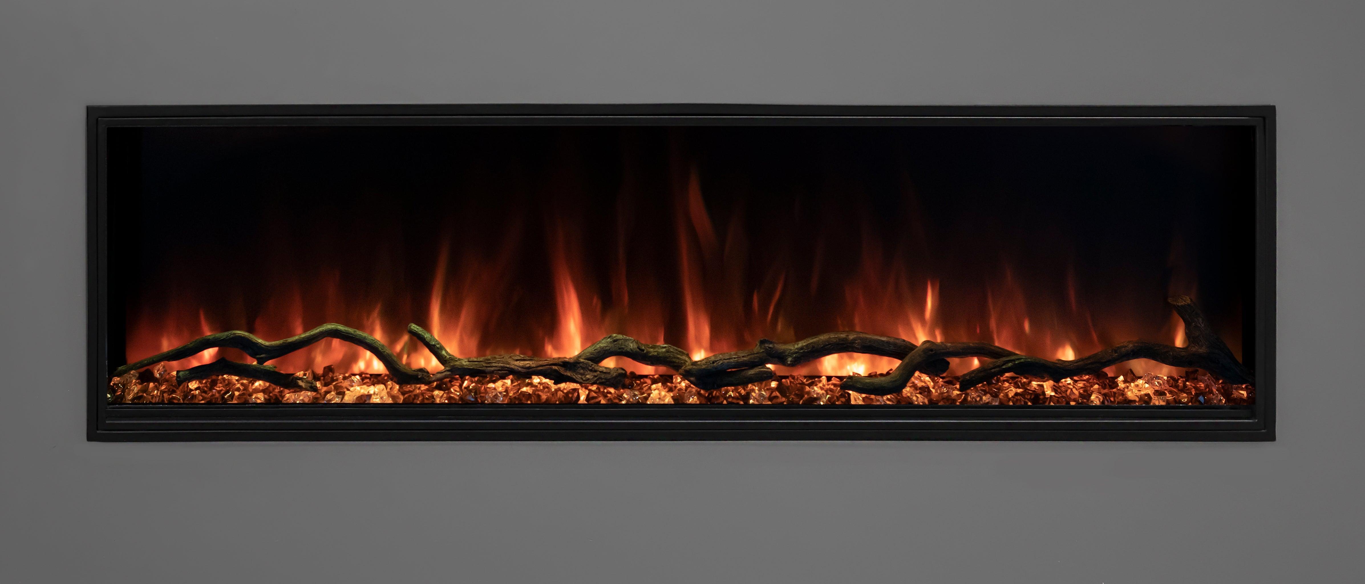 Modern Flames 68 Inch Landscape Pro Slim Gen 2 - Inbuilt Electric Heater - Joe's BBQs