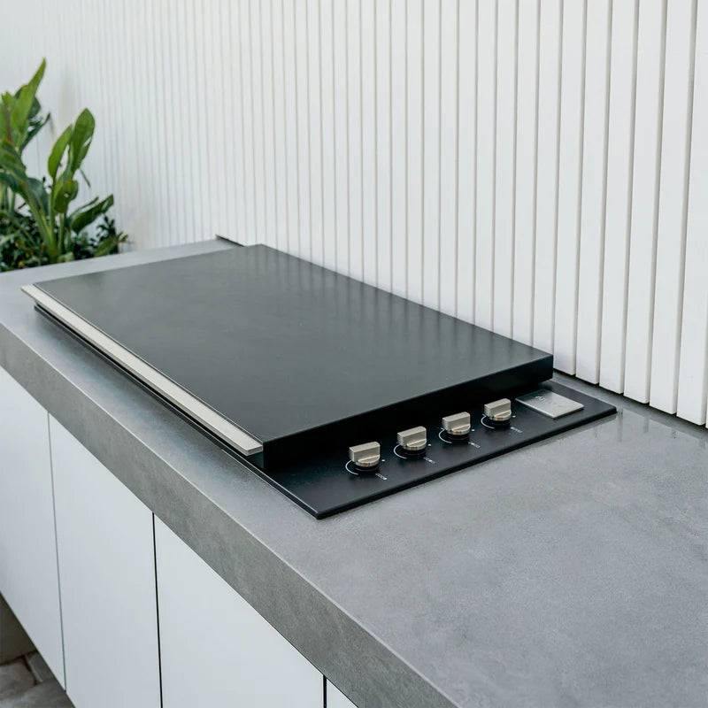 Artusi Matt Black Built-In BBQ with Matt Black Roasting Hood - Joe's BBQs