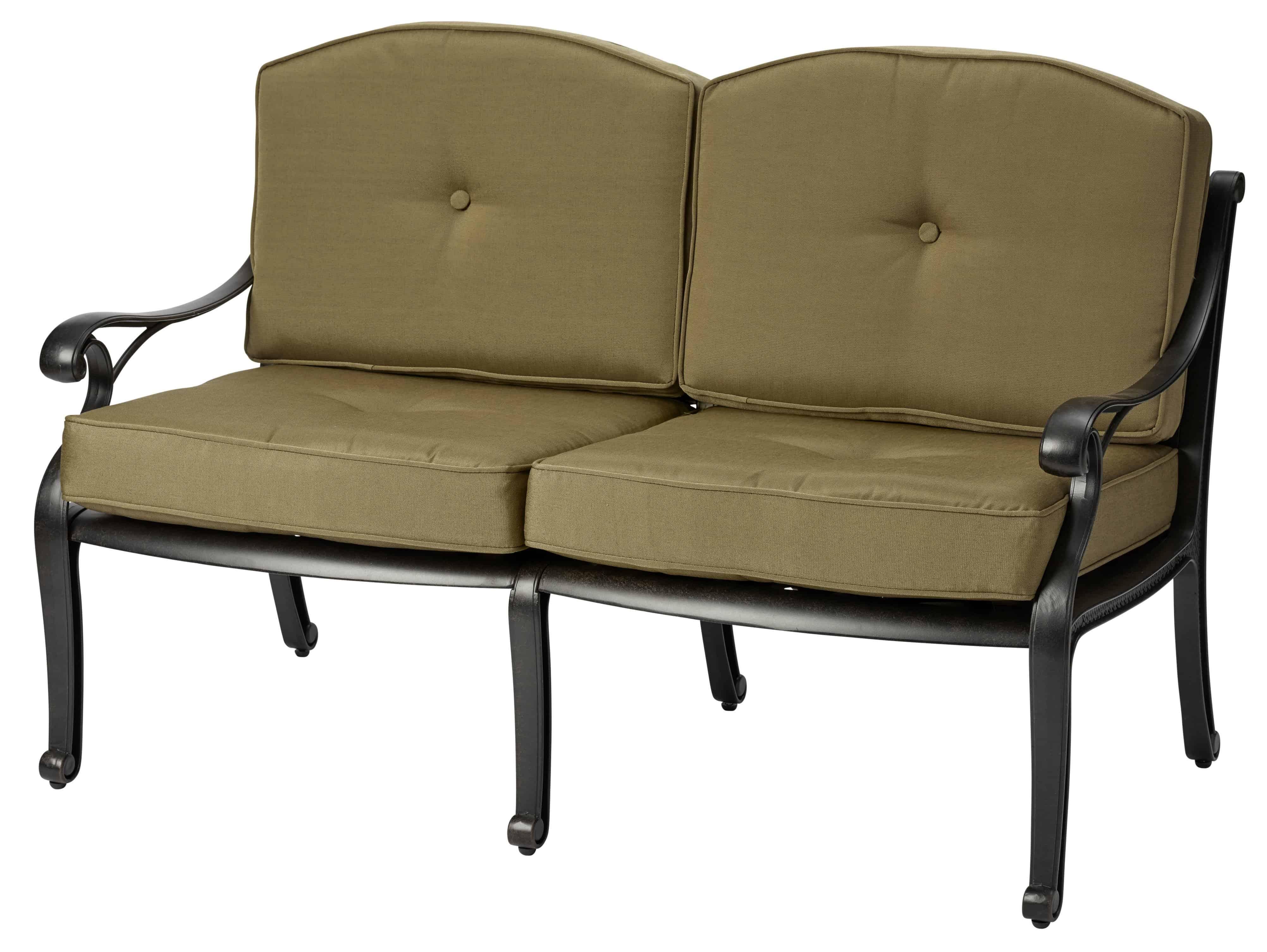 Melton Craft Nassau Two Seat Lounge with Cushion - Tucker Barbecues