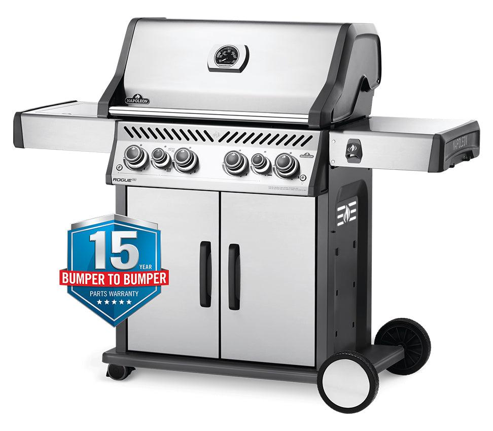 Napoleon Rogue RSE 525 4 Burner SS BBQ with Side Burner - RSE525RSBPSS-1-AU - Joe's BBQs