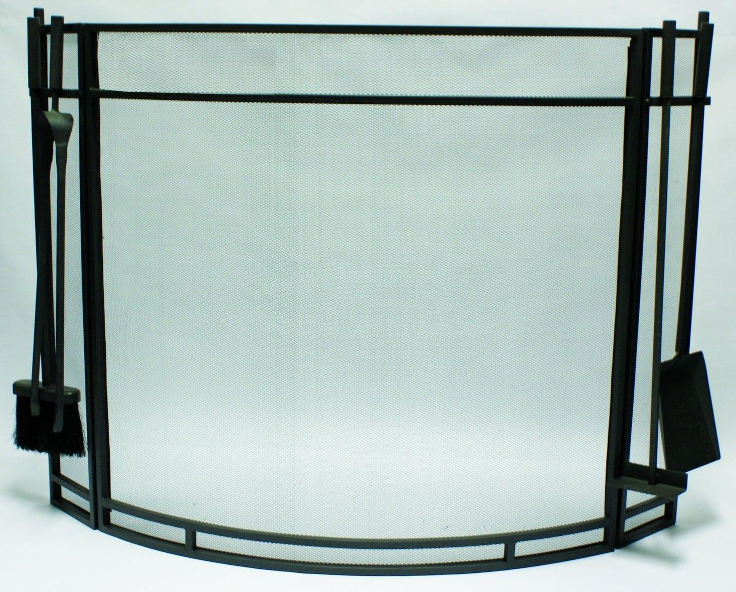 FireUp Curved Fire Screen with Fire Tools - Joe's BBQs