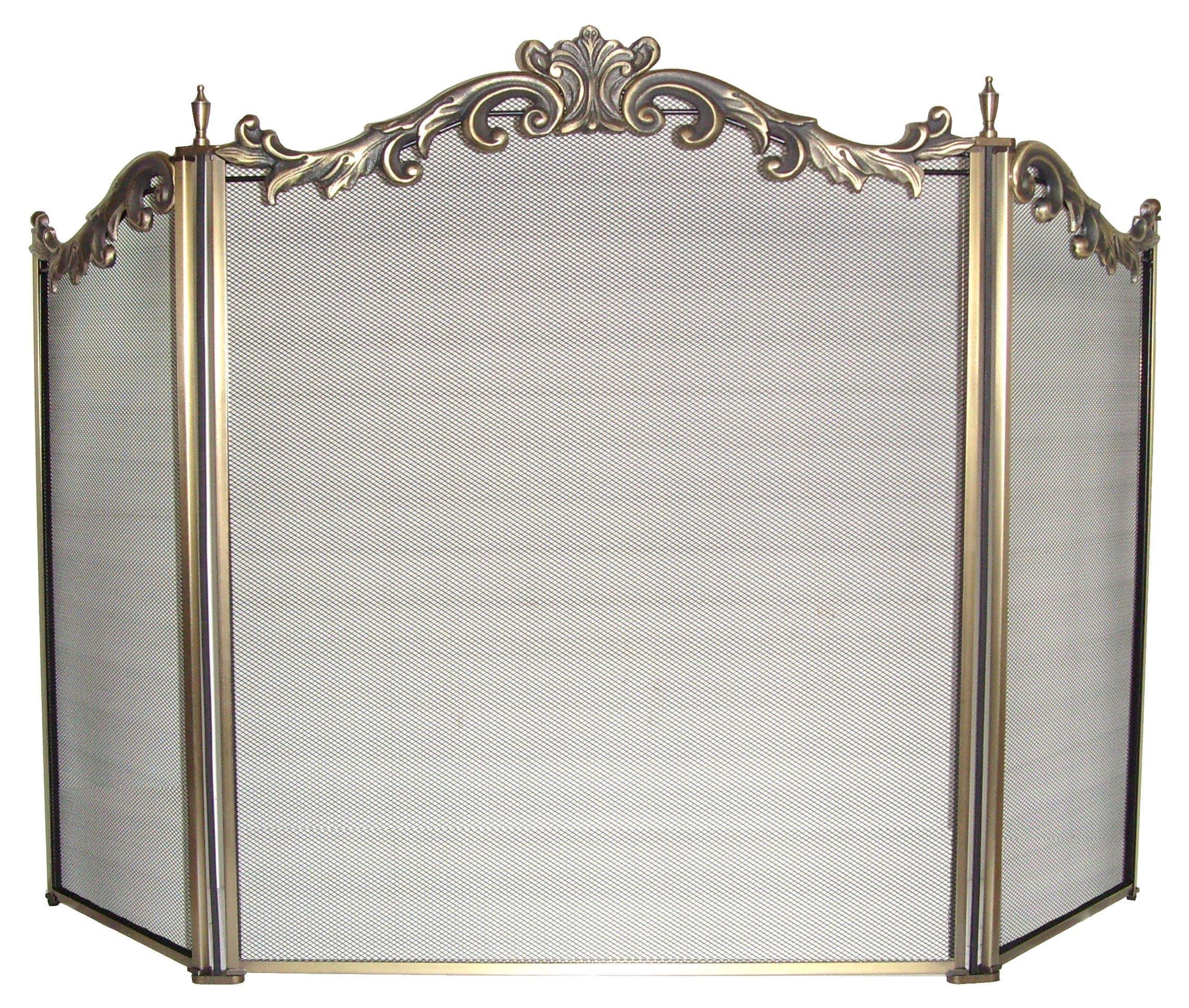 FireUp Fire Screen with Antique Brass Design - Joe's BBQs