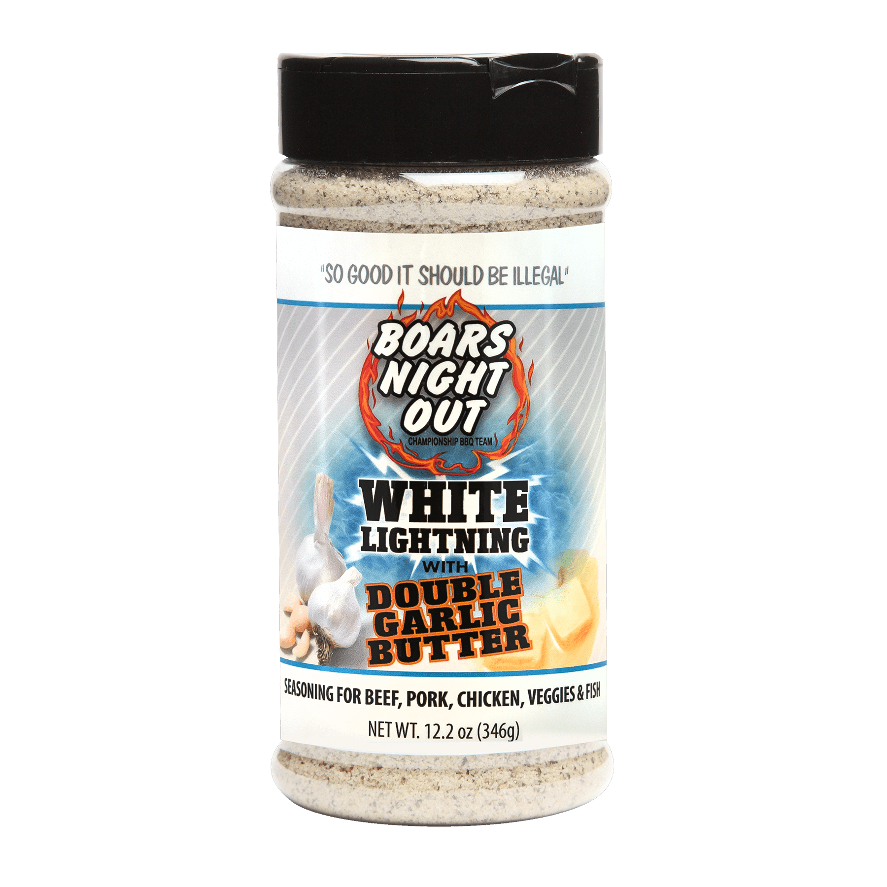 Boars Night Out White Lightning Rub with Double Garlic Butter - Joe's BBQs