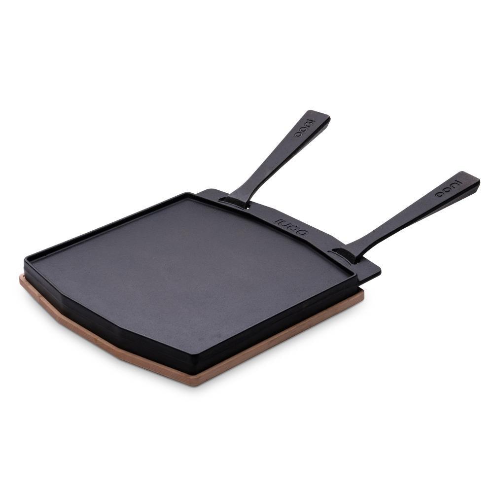 Ooni | Dual-Sided Grizzler Plate w/ Handles, Pizza Oven Accessory, Core Supply Group