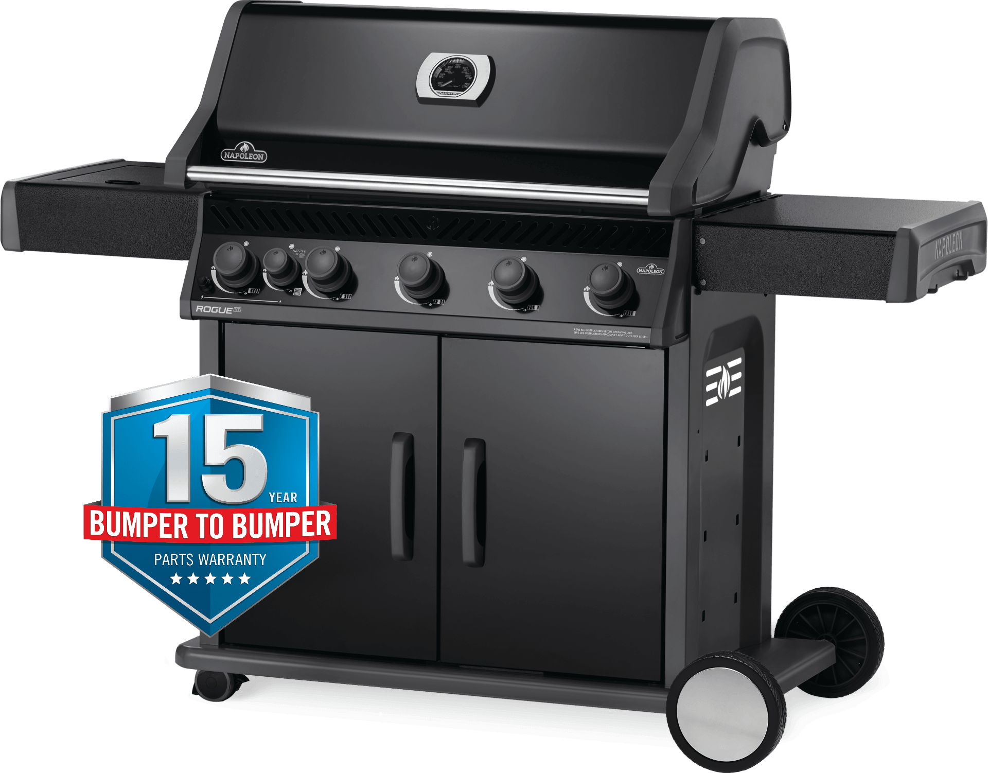 Napoleon Rogue RXT 625 5 Burner BBQ with Side Burner - RXT625SBPK-1-AU - Joe's BBQs