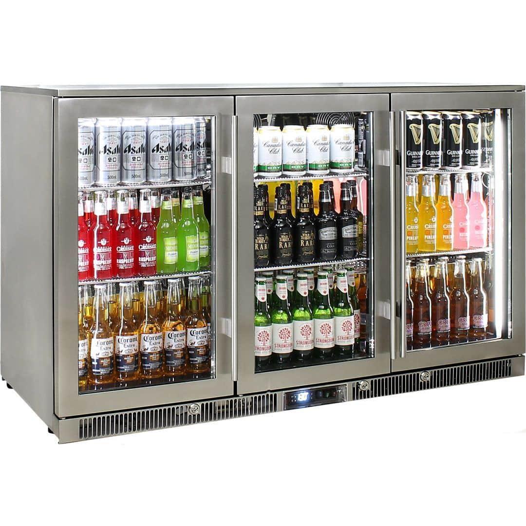 Rhino Outdoor ENVY 3 Door 316 SS Bar Fridge, , Rhino