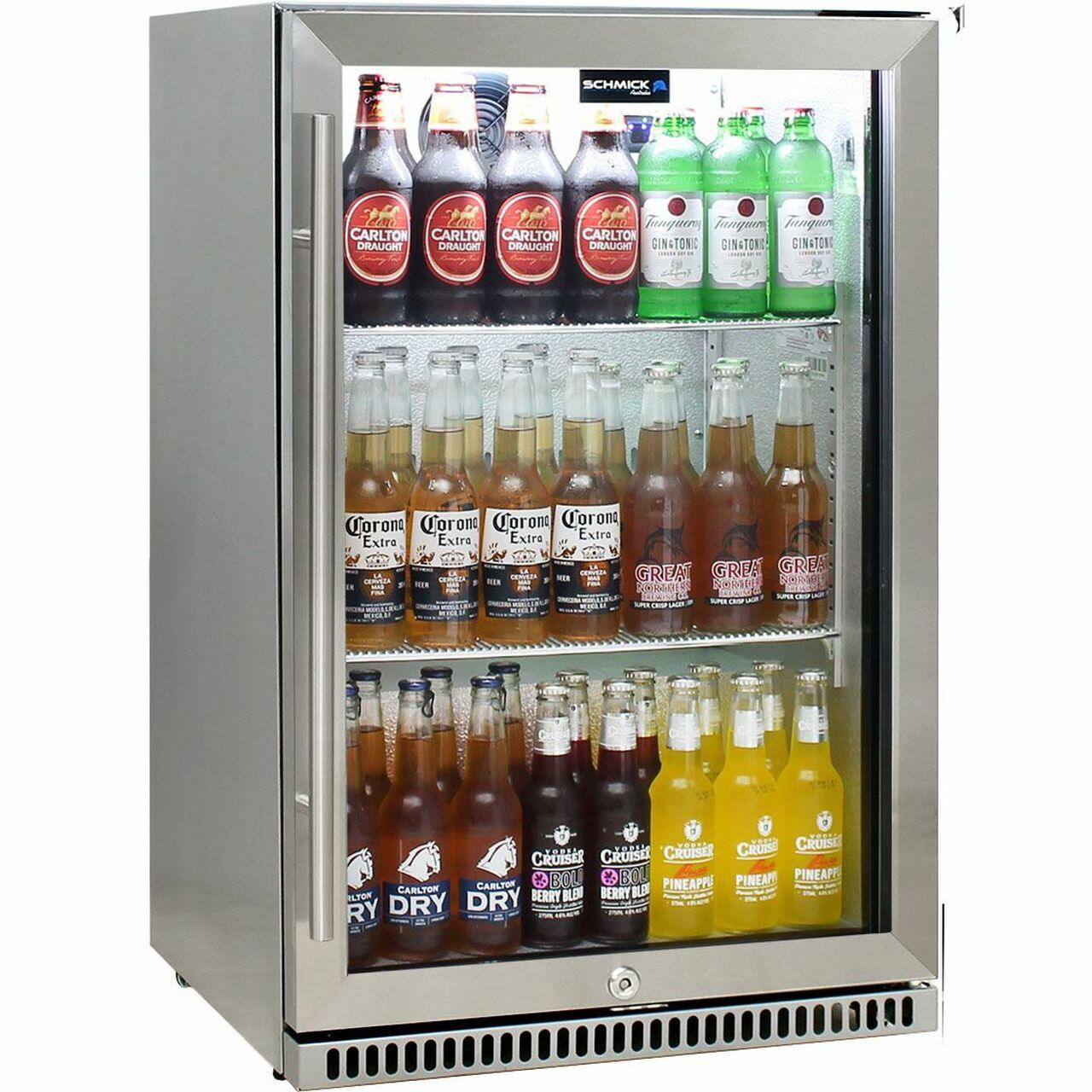 Schmick 304 Stainless Steel Single Door Bar Fridge - SK118L-SS - Joe's BBQs