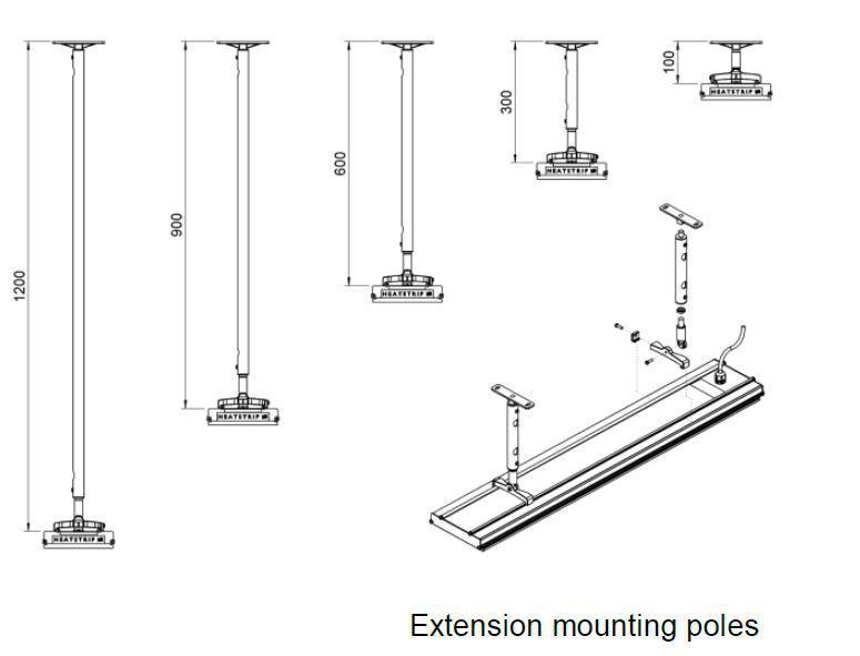 Heatstrip Classic THH2400A Outdoor Electric Heater, Heater, Thermofilm