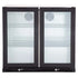 Gasmate Premium Double Glass Door Bar Fridge Aluminium Interior - 187L - Joe's BBQs