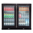 Gasmate Premium Double Glass Door Bar Fridge Aluminium Interior - 187L - Joe's BBQs
