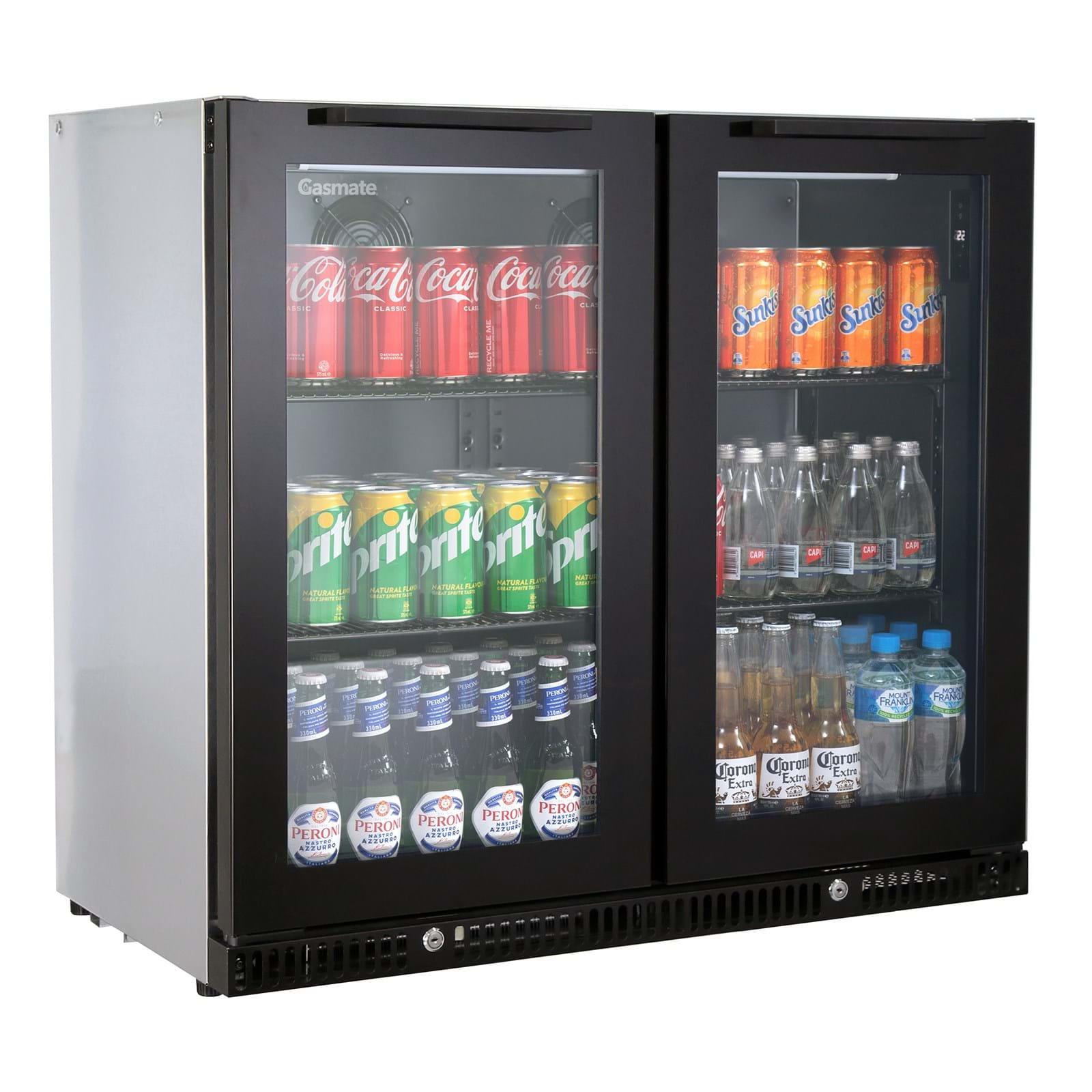 2 DOOR PREMIUM GLASS DOOR BAR FRIDGE - 187L - Joe's BBQs