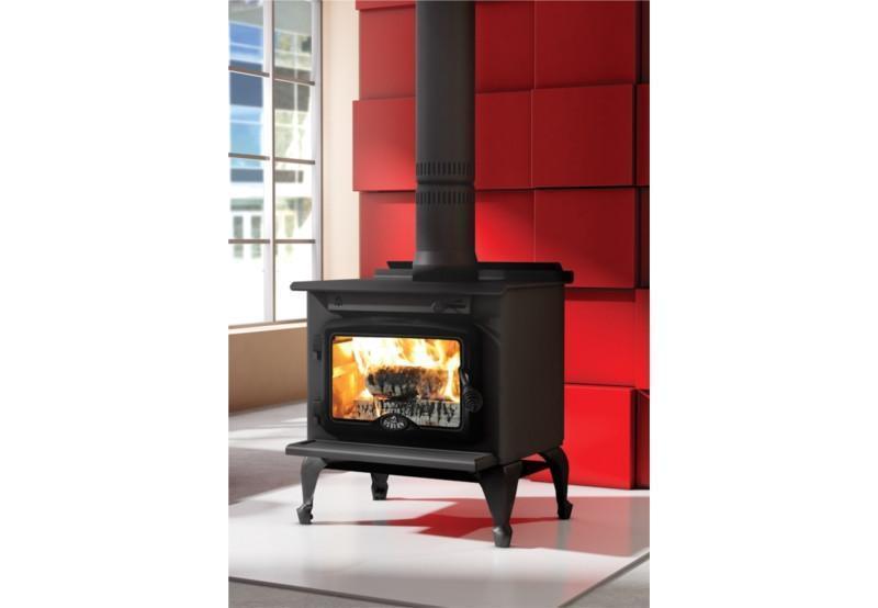 Osburn 900 Freestanding Woodheater (Legs and Black door) - Joe's BBQs