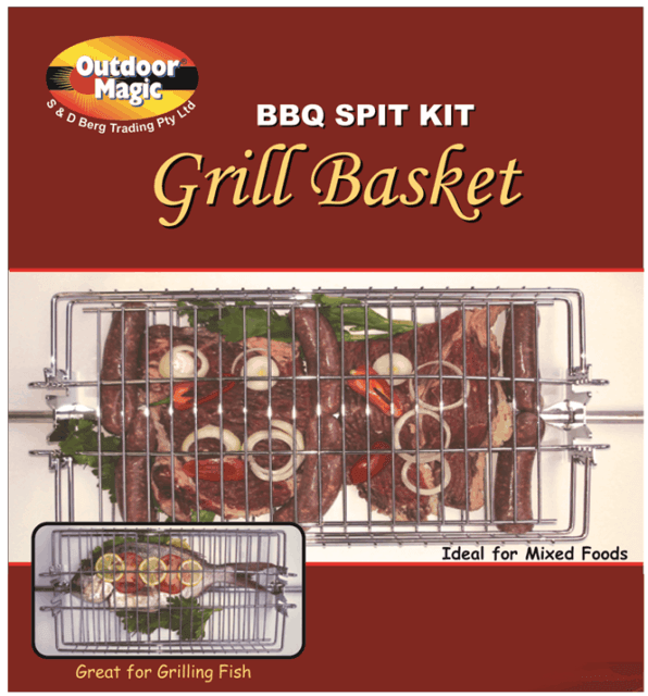 Outdoor Magic Spit Grill Basket - Joe's BBQs