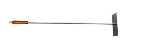 Outdoor Magic Timber Handle Embers Rake/Scraper, BBQ Accessory, S&D Berg
