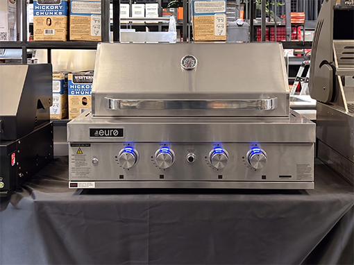 Clearance Sale - Euro Appliances 4 Burner Built In BBQ