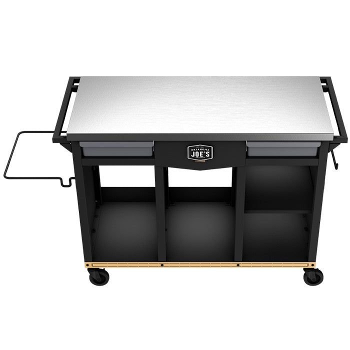 Oklahoma Joes 40 Inch Dlx Prep & Storage Cart
